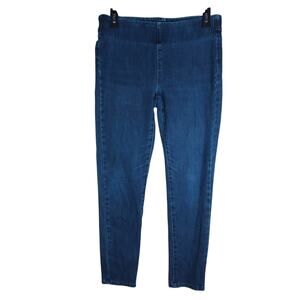 Soft Surroundings Womens Jeggings XS High Rise Blue Pull On Skinny Denim Pants